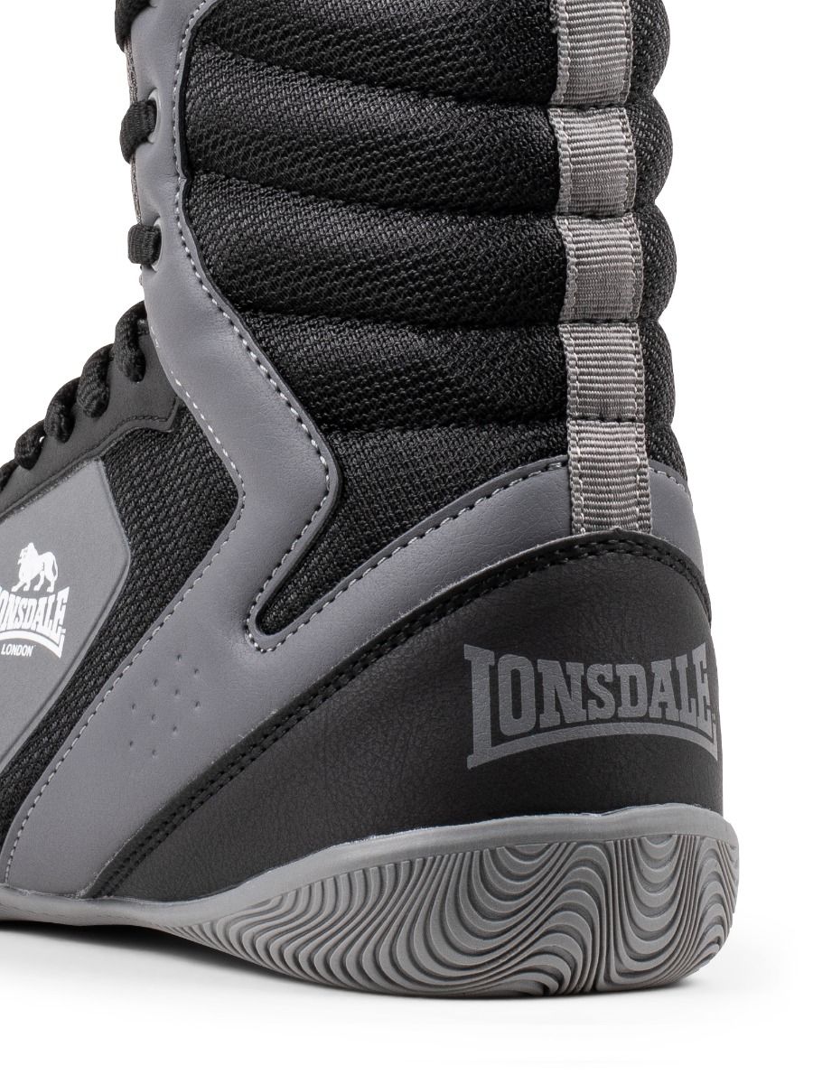 Lonsdale bokszcipő Heskin, fekete-szürke