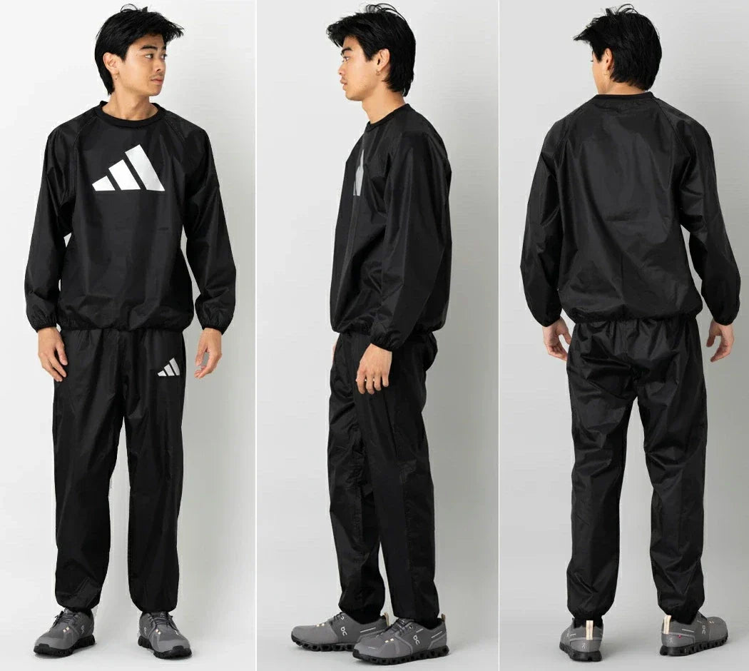 Adidas szauna készlet Sweatsuit, fekete