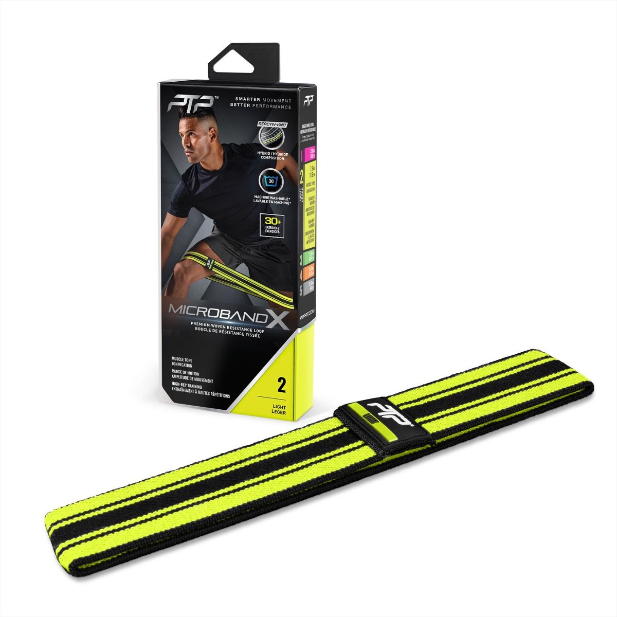 PTP ellenálló gumi MicrobandX light, sárga