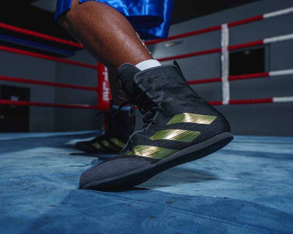Adidas bokszcipő HOG 4, fekete-arany
