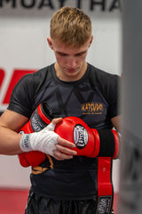 Katsudo rövid ujjú rash guard Virago, fekete-arany