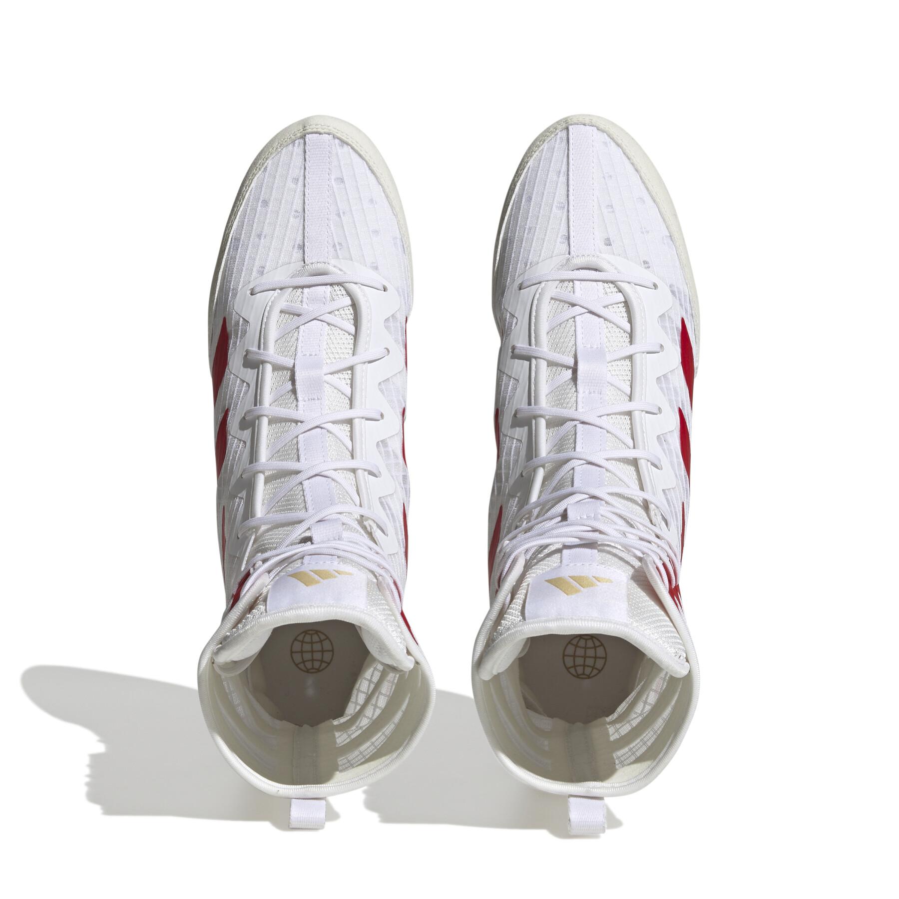 Adidas bokszcipő HOG 4, fehér-piros