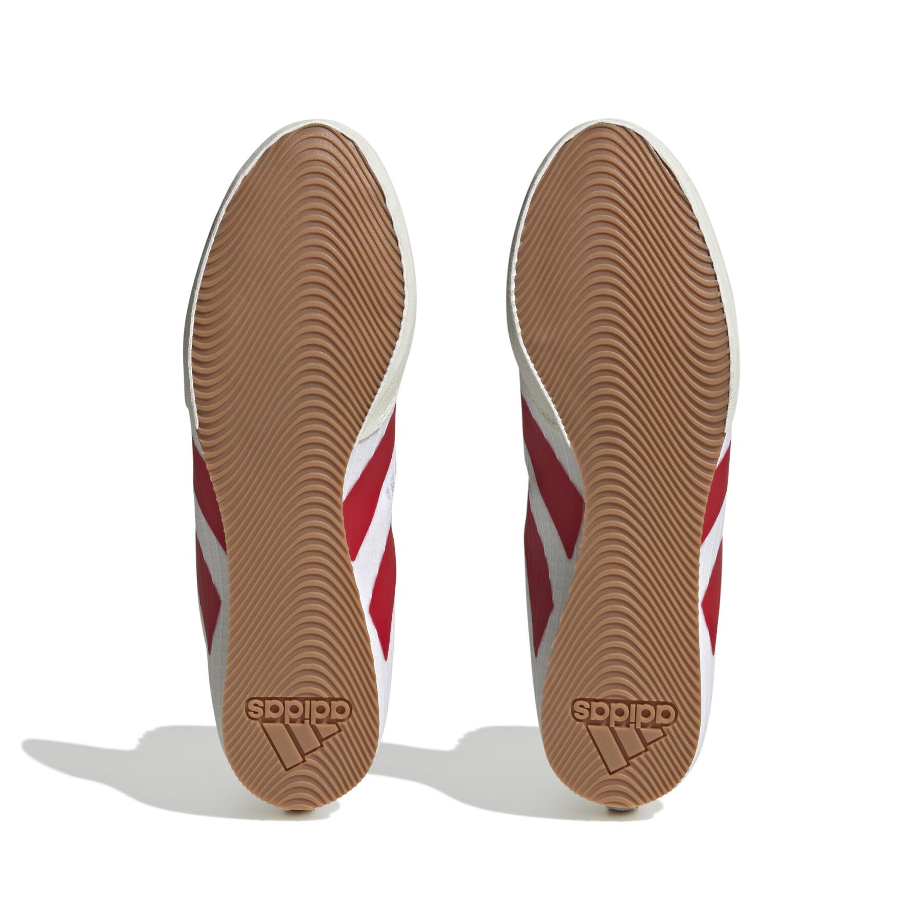 Adidas bokszcipő HOG 4, fehér-piros
