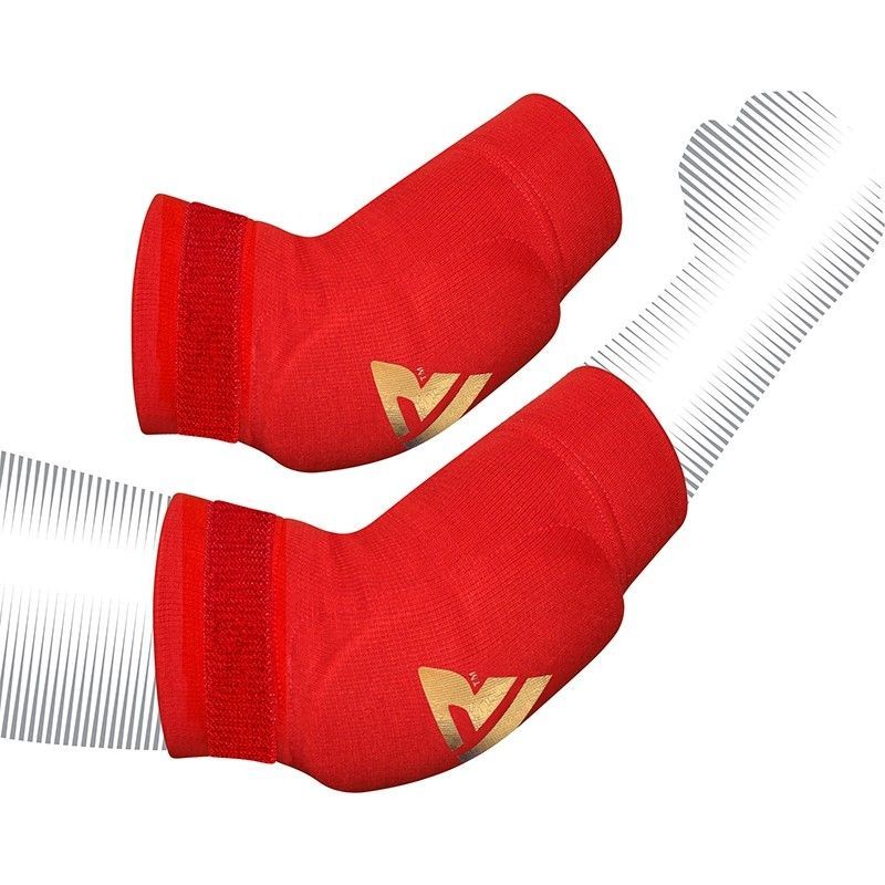 RDX párnázott könyökvédő Muay Thai és MMA edzéshez, piros