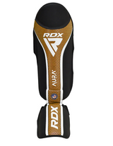 RDX sípcsont és lábfejvédők Aura+ T17, fekete-arany