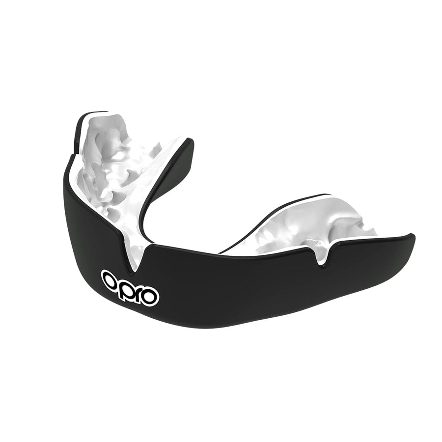 Opro fogvédő Instant Custom Fit Solids, fekete-fehér