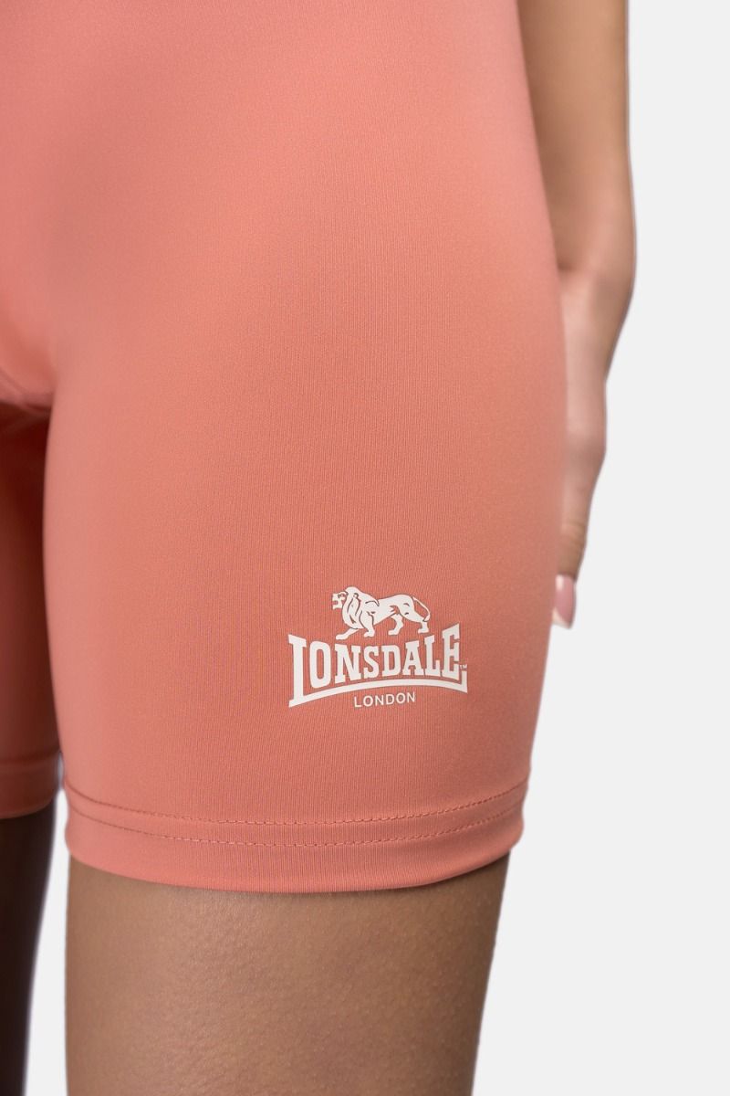 Lonsdale női rövid kompressziós nadrág Ludwell, terrakotta