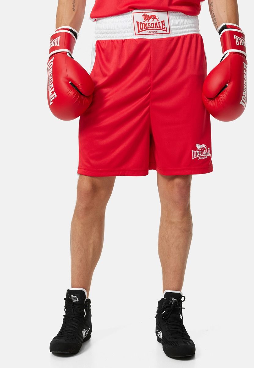 Lonsdale boksz rövidnadrág, piros