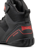 Lonsdale bokszcipő Rufford, fekete piros
