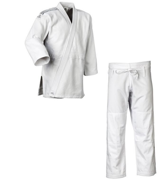 Adidas JU kimonó Contest Silver 650g, fehér