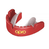 Opro fogvédő Gold Braces, piros-gyöngyházszínű
