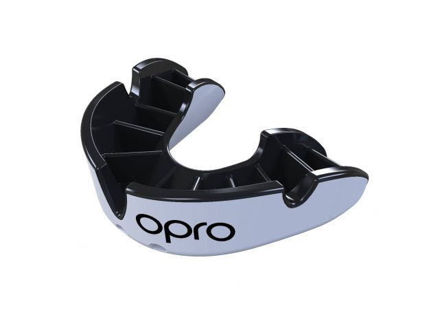 Opro fogvédő Silver, fehér-fekete