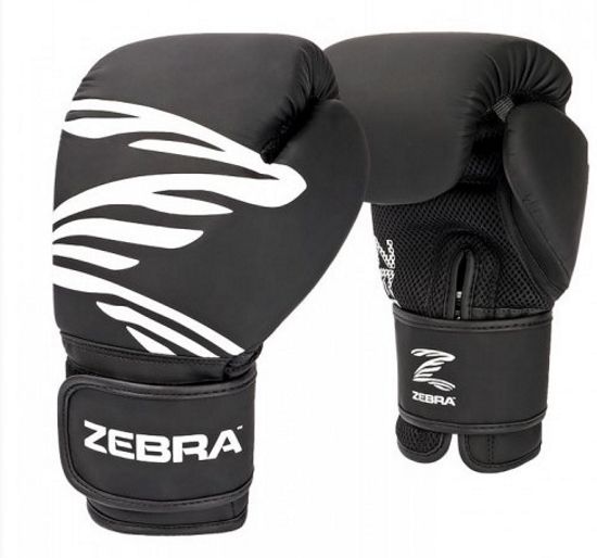 Zebra bokszkesztyű Fitness, fekete