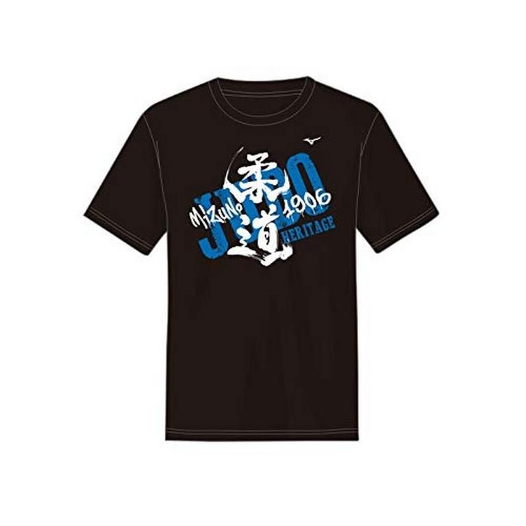 Mizuno rövid ujjú Heritage póló, fekete