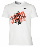 Mizuno rövid ujjú Heritage póló, fehér