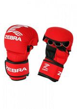 Zebra MMA kesztyű Sparing, piros