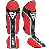 RDX sípcsont és lábfejvédők Aura+ T17, piros-fekete