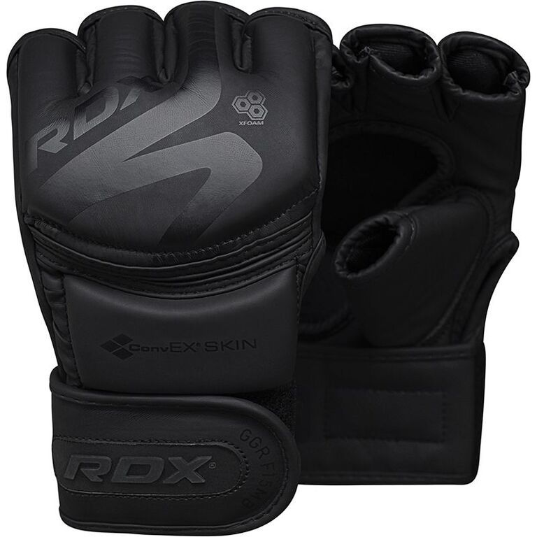 RDX MMA grappling kesztyű F15, fekete matt
