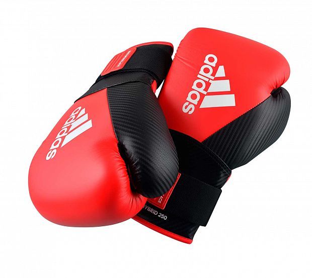 Adidas bokszkesztyű Hybrid 250, piros-fekete