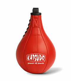 Katsudo körte alakú bokszzsák Thai 37x18x58, piros.