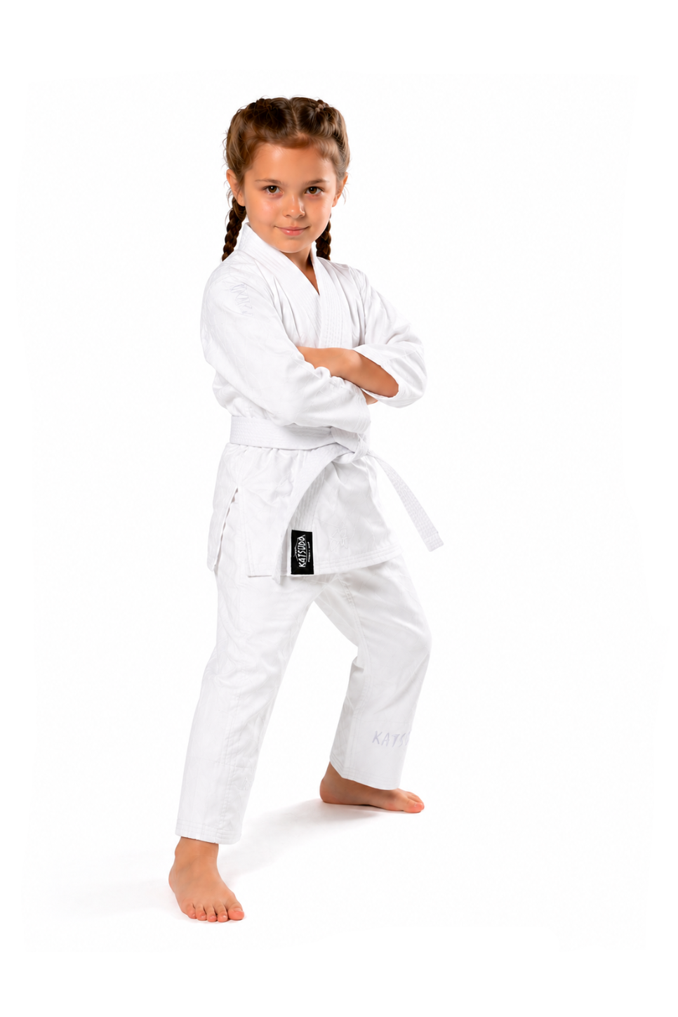 Katsudo Kio gyermek Jiu Jitsu kimonó, fehér