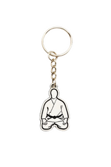 Katsudo kétoldalú fém medál Judo, kék-fehér