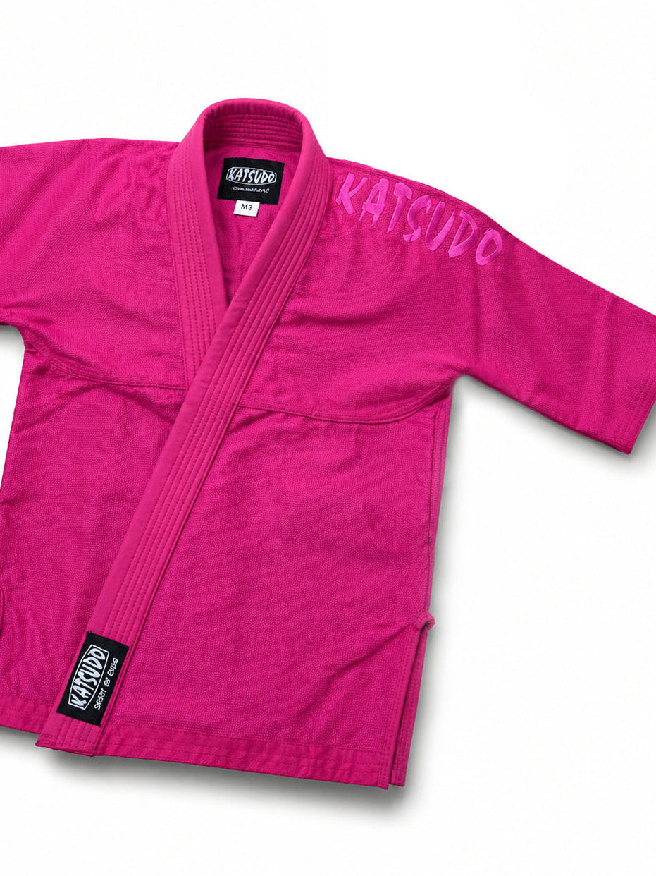 Katsudo Kio gyermek Jiu Jitsu kimonó, rózsaszín