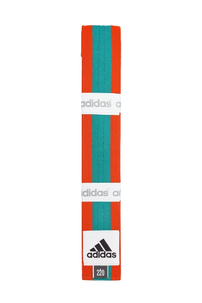Adidas obi öv, narancssárga-zöld