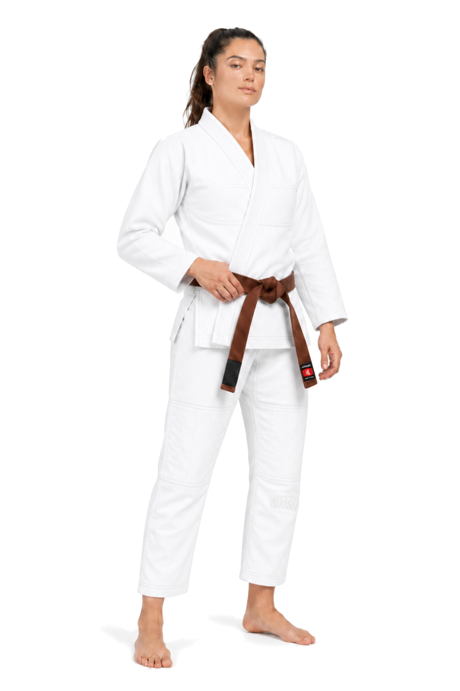 Katsudo Yori női Jiu Jitsu kimonó 450g, fehér