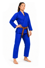 Katsudo Yori női Jiu Jitsu kimonó 450g, kék