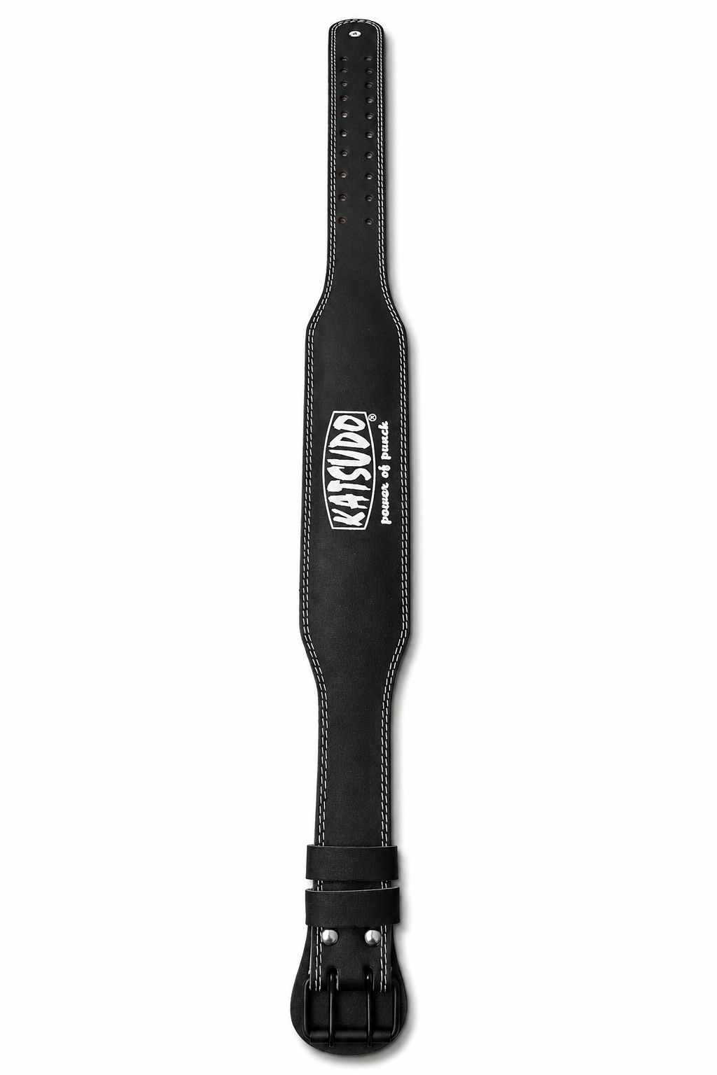 Katsudo CoreLock Fitness öv valódi bőrből 10 cm, fekete