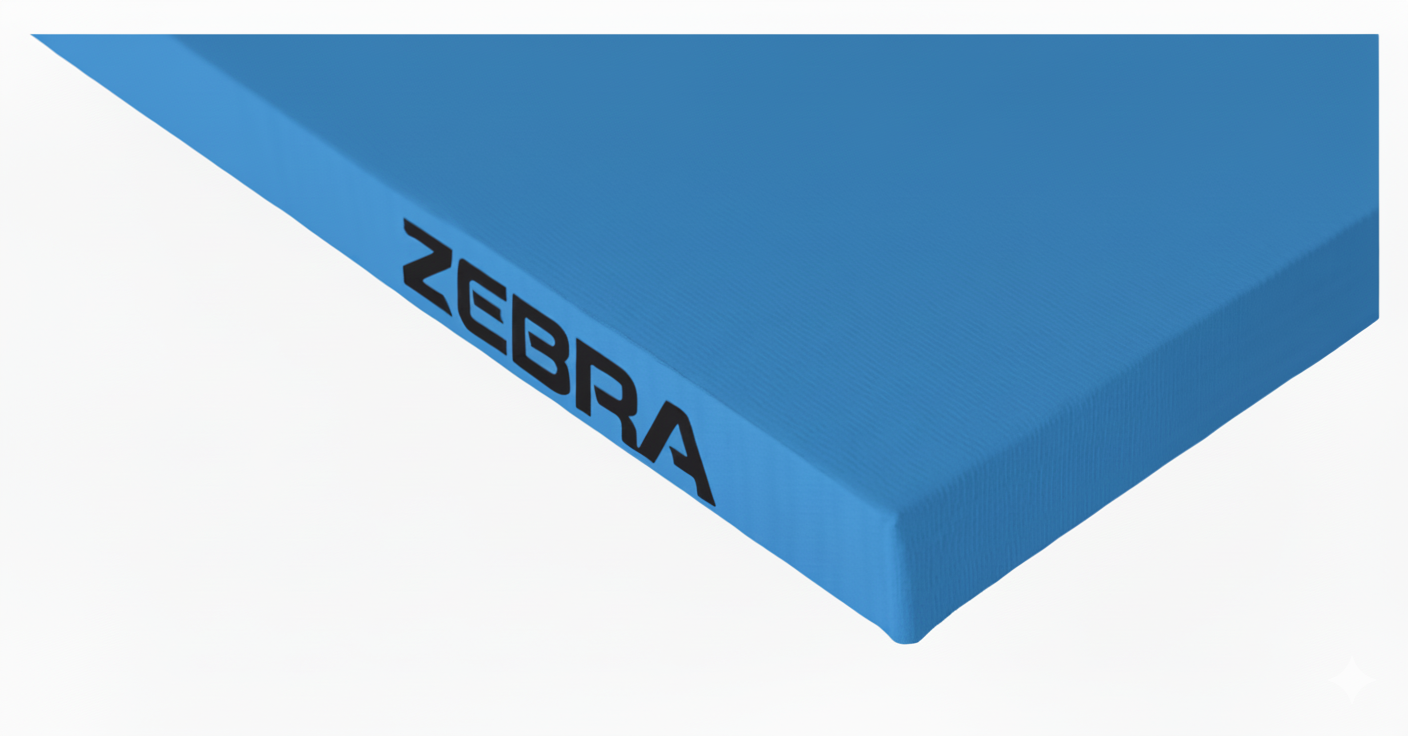 Zebra tatami, égszínkék
