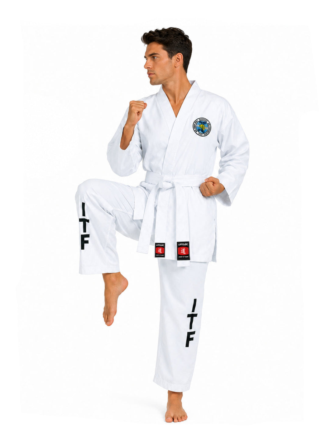 Katsudo taekwondo kimonó Itf ba 220g, fehér