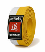 Katsudo öv obi Master, fehér-sárga