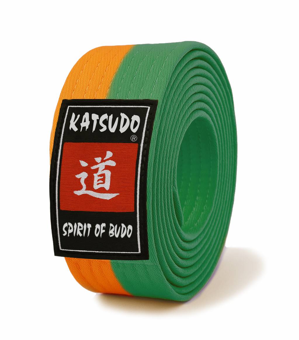 Katsudo öv obi Master, narancssárga-zöld