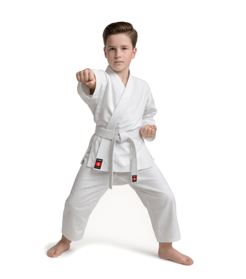 Katsudo gyermek judo kimonó Rei 350g, fehér