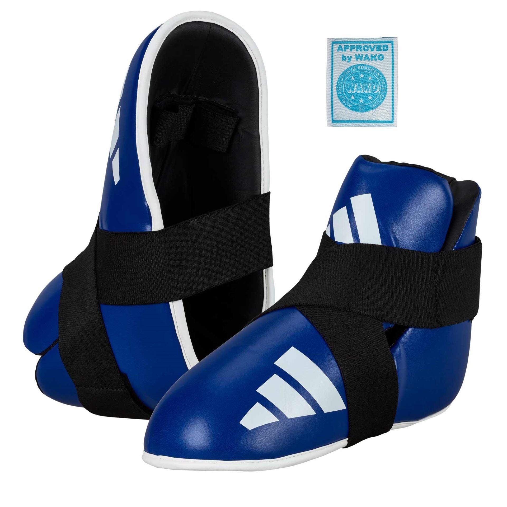 Adidas Super Safety Kicks kickbox lábfejvédő, kék