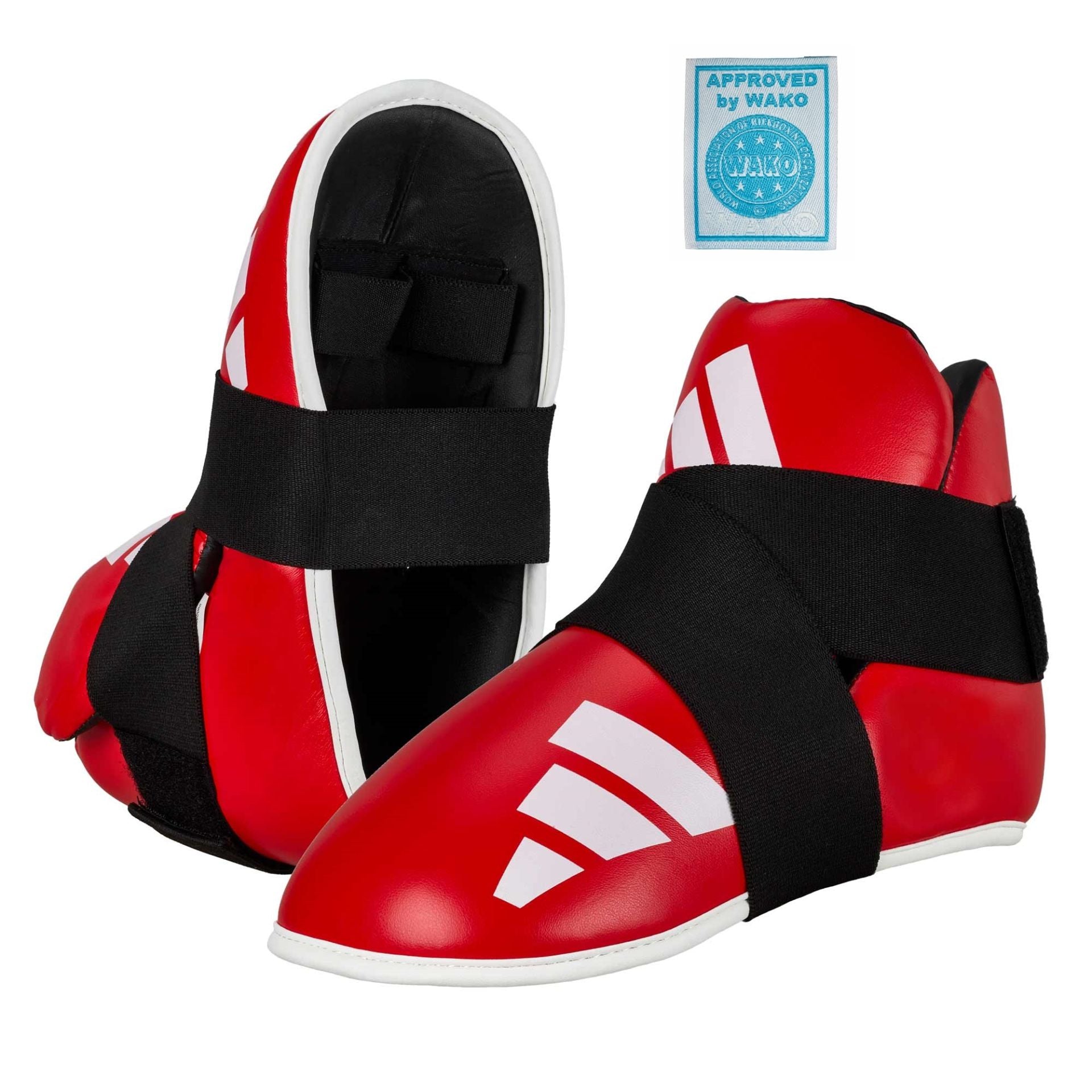 Adidas Super Safety Kicks kickbox lábfejvédő, piros