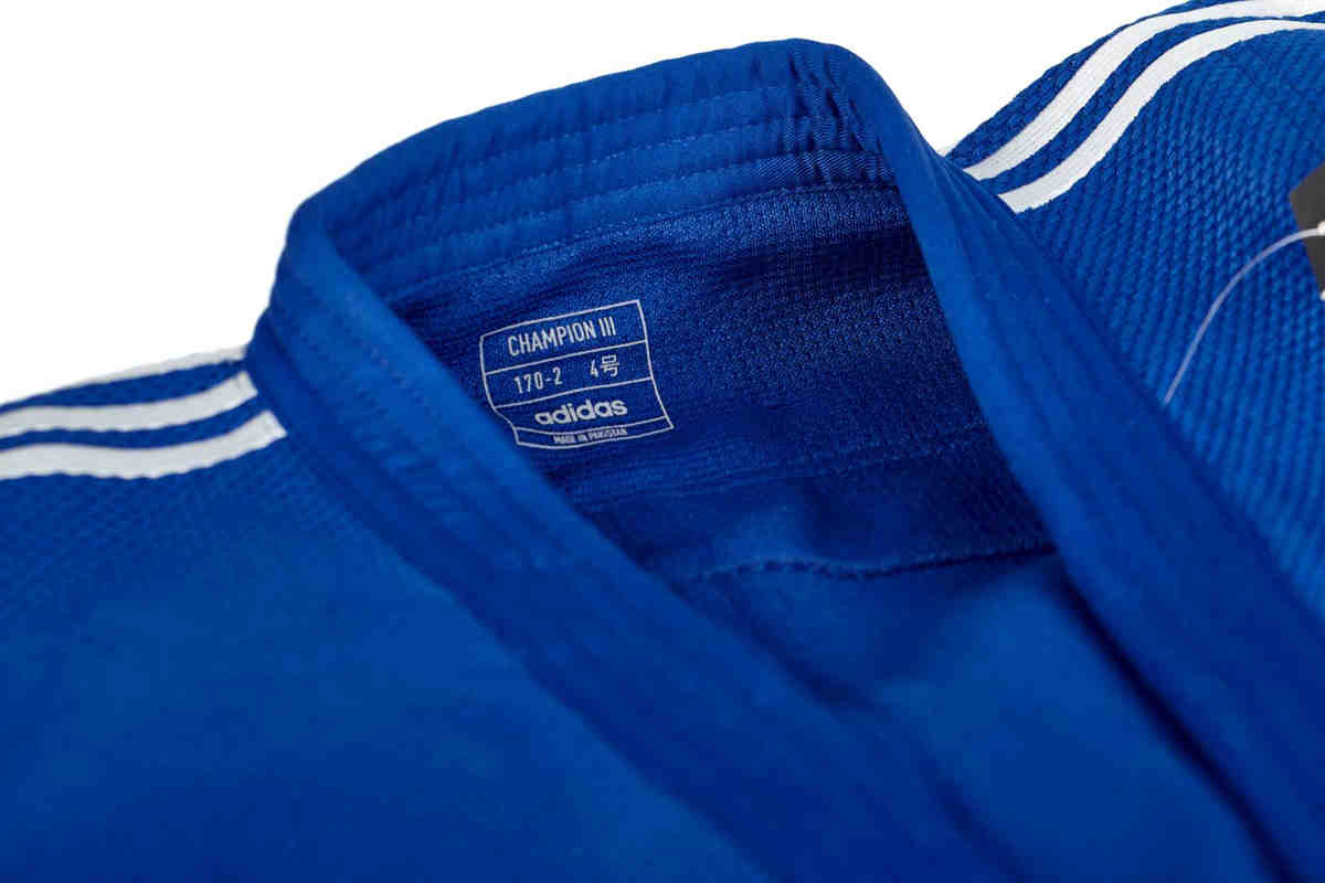 Adidas JU kimonó Champion III IJF 750g, kék