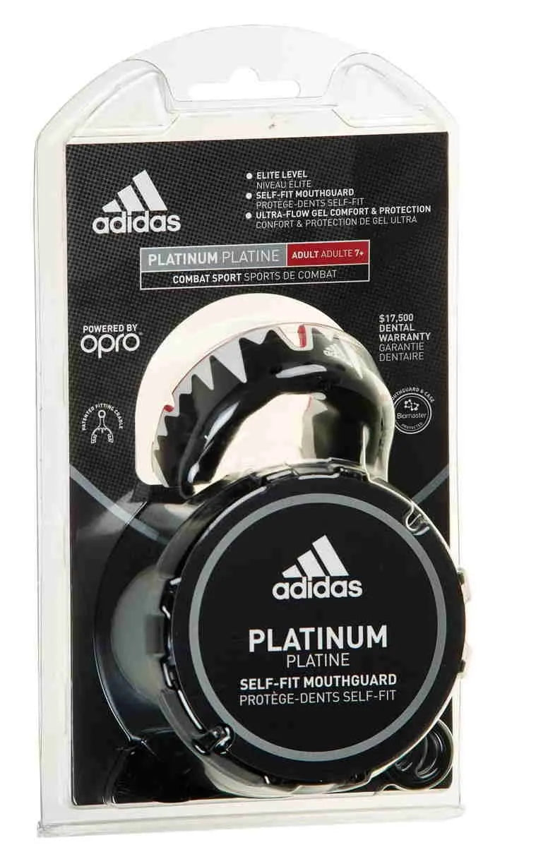 Adidas fogvédő Opro Platinum, piros-fekete-fehér