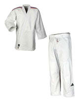 Adidas JU kimonó nemzeti szalagokkal IJF Champion III Slim fit 730g, fehér