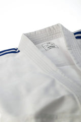Adidas JU kimonó kék csíkokkal Club 350g, fehér