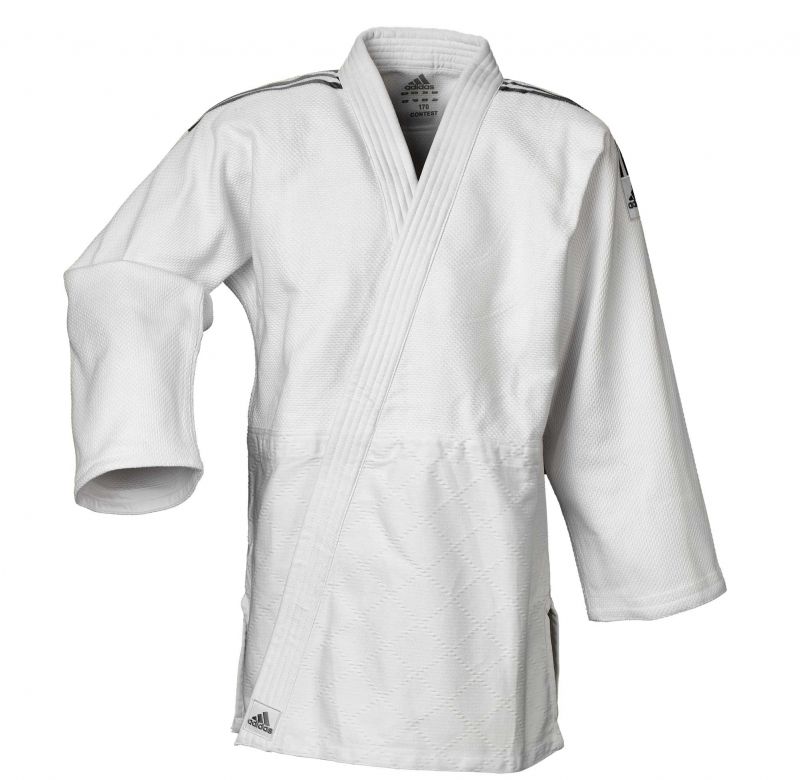 Adidas JU kimonó Contest Silver 650g, fehér