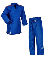 Adidas JU kimonó nemzeti szalagokkal IJF Champion III Slim fit 730g, kék 