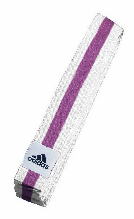 Adidas obi öv Elite, fehér-lila