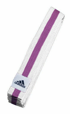 Adidas obi öv Elite, fehér-lila