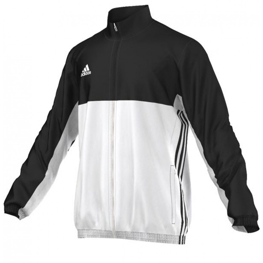 Adidas férfi sportdzseki T16 Team, fekete-fehér