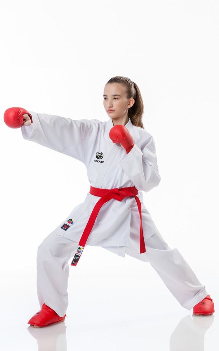 Tokaido gyermek KA kimonó Kumite Master WKF 270g, fehér