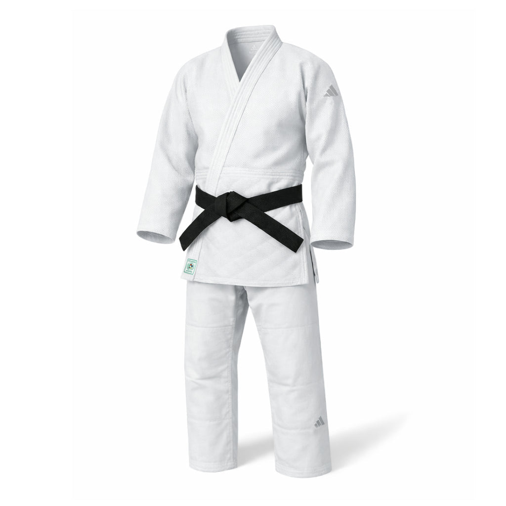 Adidas JU kimonó Champion III IJF normál szabású 750g logóval, fehér