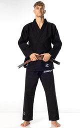 Zebra BJJ kimonó Guerreiro 350g, fekete